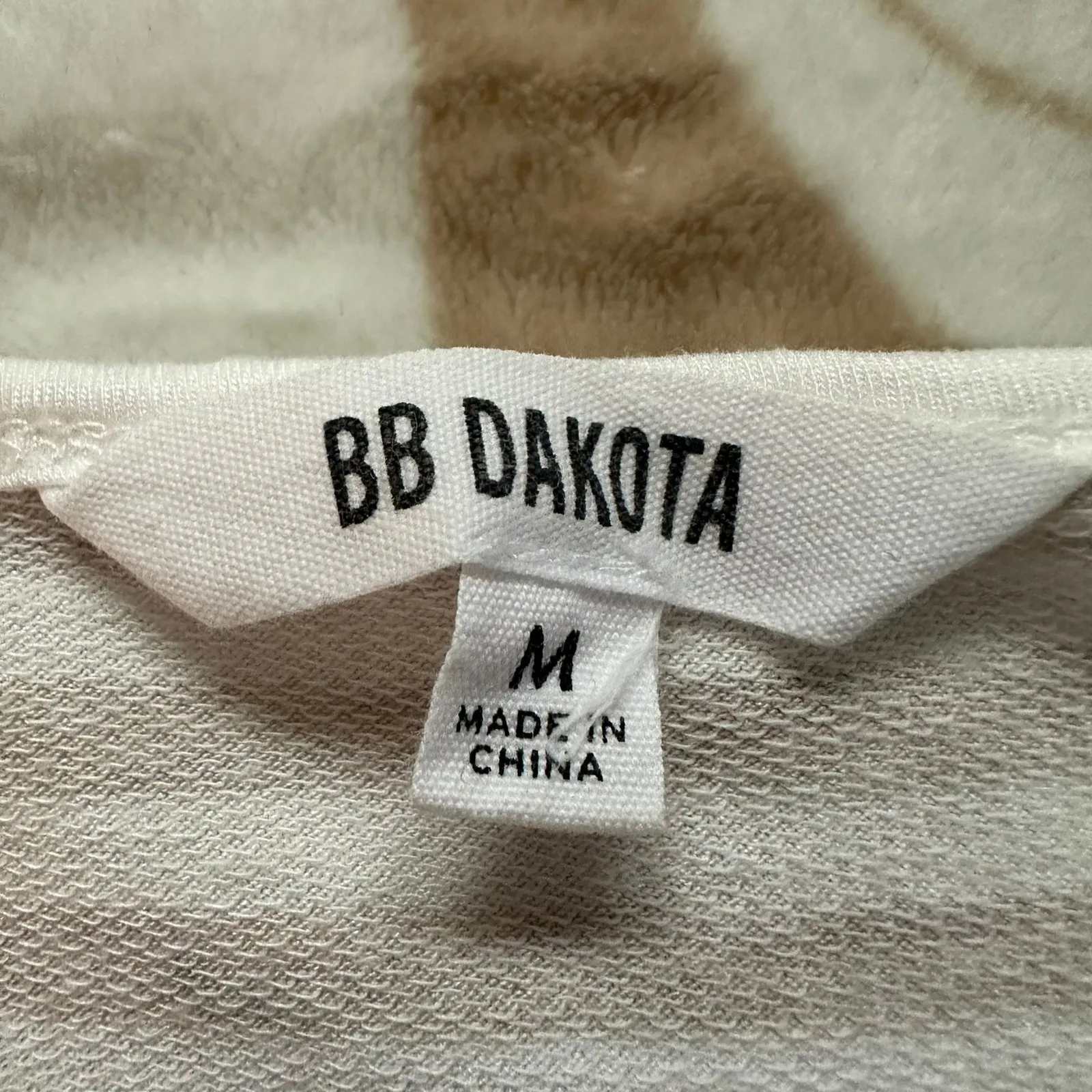 BB Dakota Striped Tank Dress‎ Sleeveless Casual Beige White Size M - Image 12