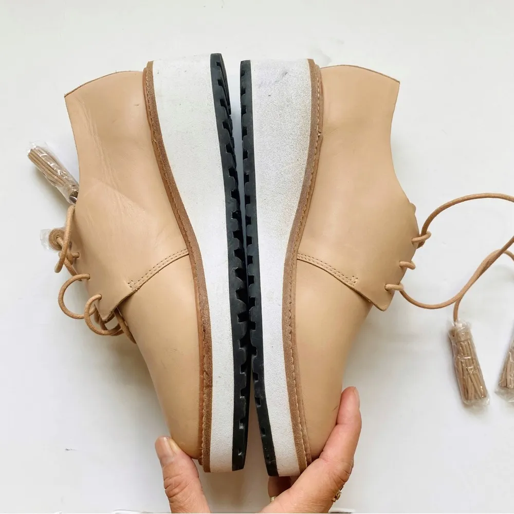 Loeffler Randall Leather Oxfords with platform in TAN - Image 7