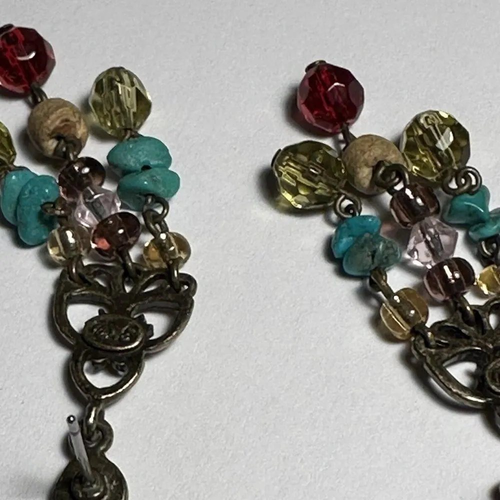 Lot Of 4 Dangle Drop Pierced Earrings - Image 12