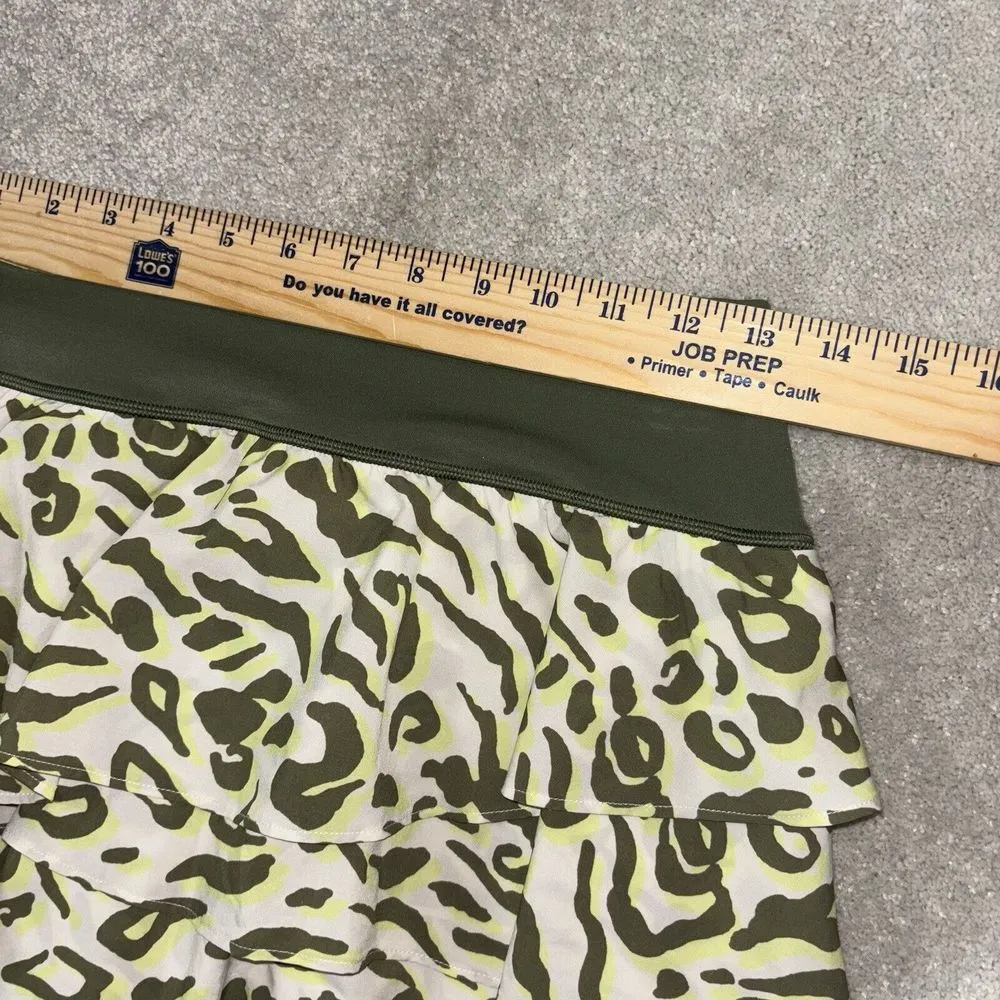 Aerie Offline Maggie Ruffle Tennis Skirt Olive Green Skort Womens‎ Size Medium - Image 6