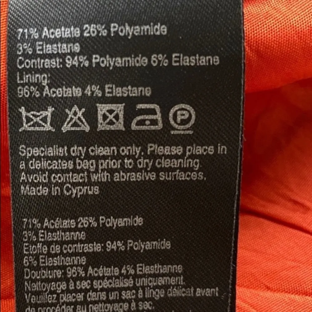 NWT Karen Millen Bodycon abstract Print Dress Coral - Image 5