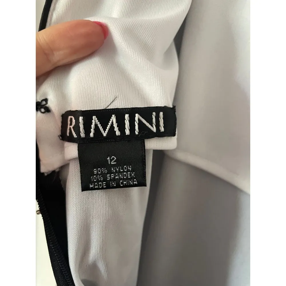 Gorgeous‎ 90s vintage black Rimini gown size 12 - Image 3