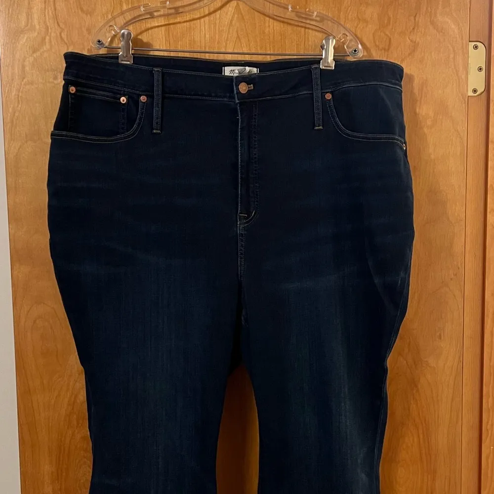 Madewell Eco Curvy Cali Demi Boot Denim Blue Jeans Women's Size 36 Plus - Image 4