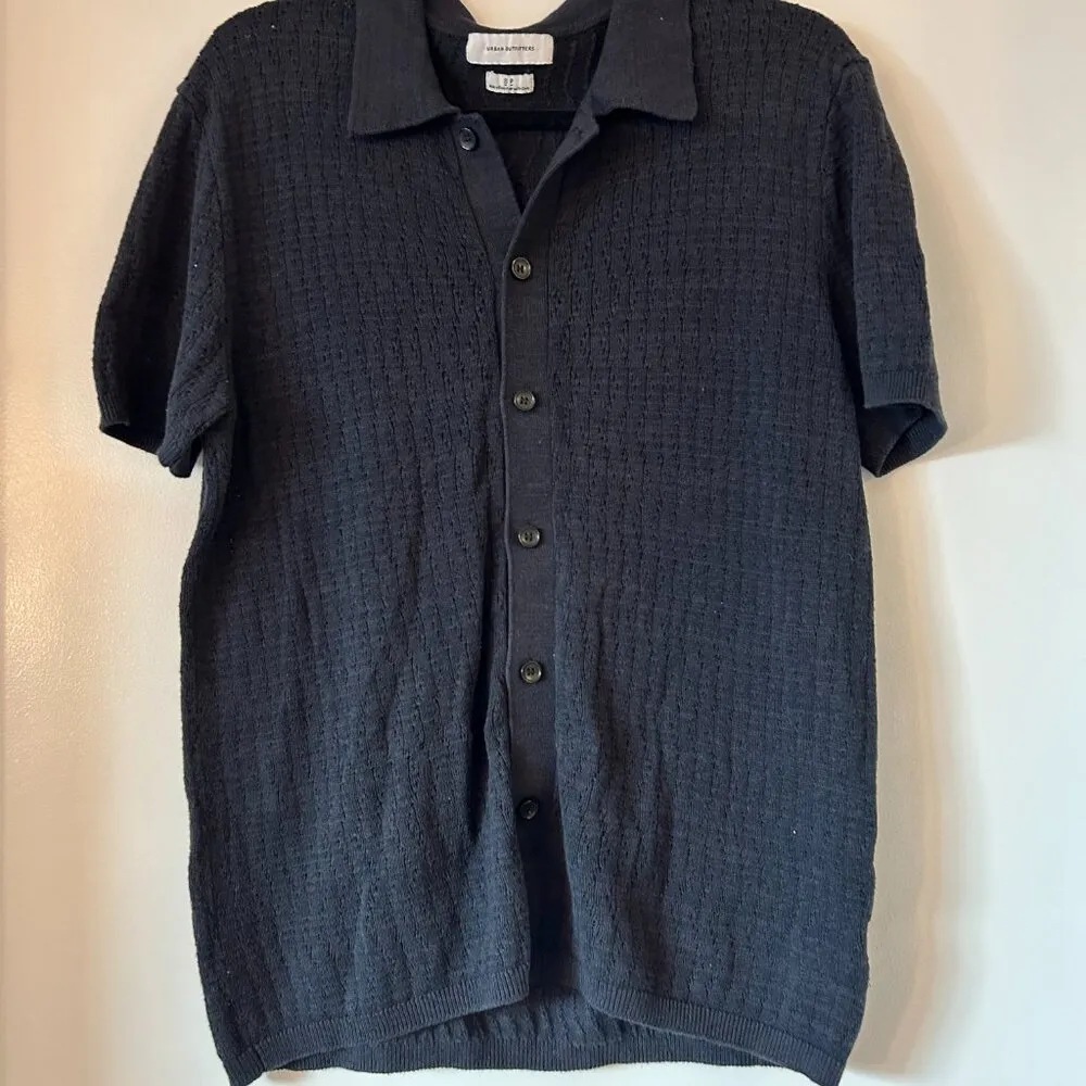 Urban Outfitters Short Sleeve Knit Button Up Cardigan Sweater Size S - Image 3