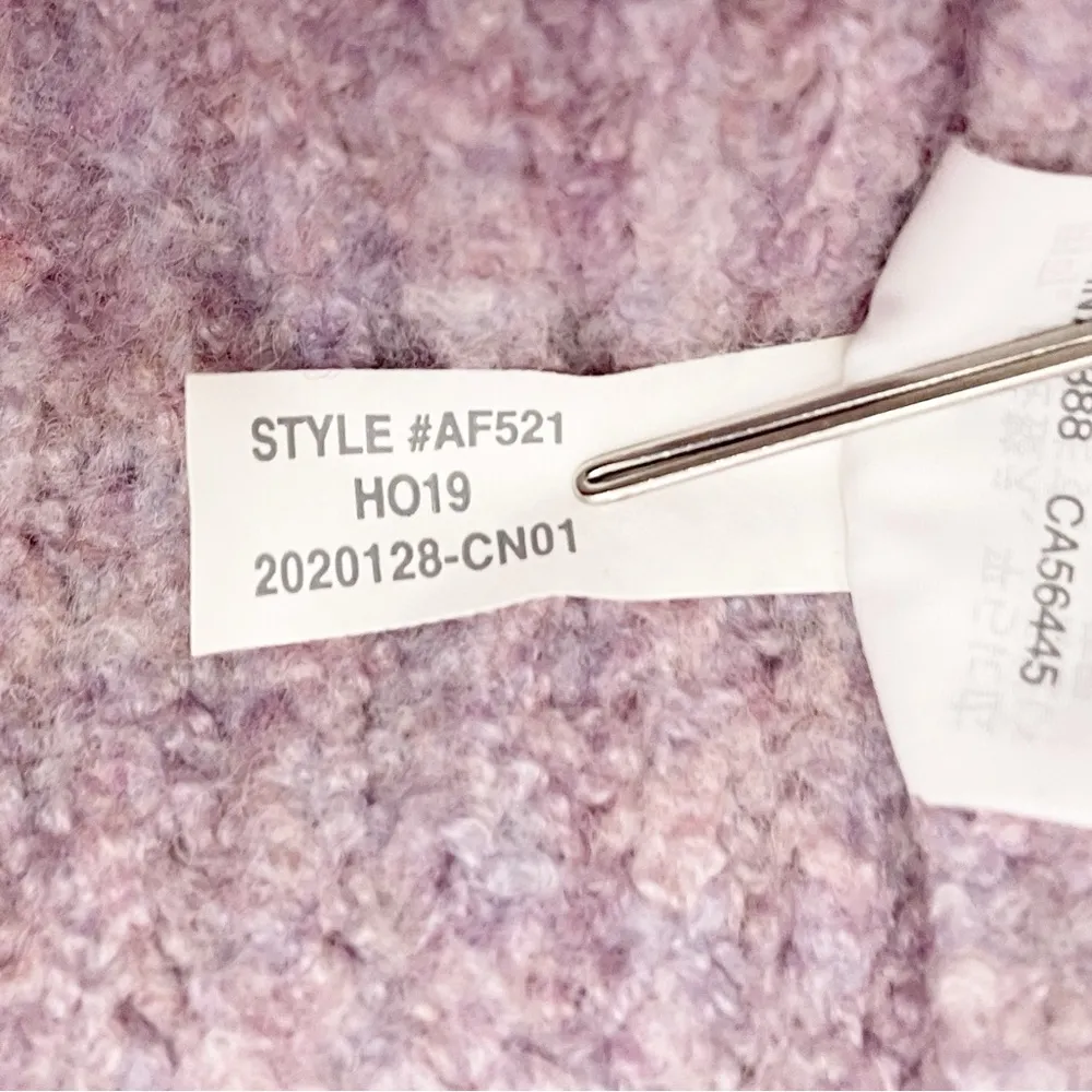 Madewell Mercer Turtleneck Sweater Coziest Yarn in Heather Wisteria Size Small - Image 12