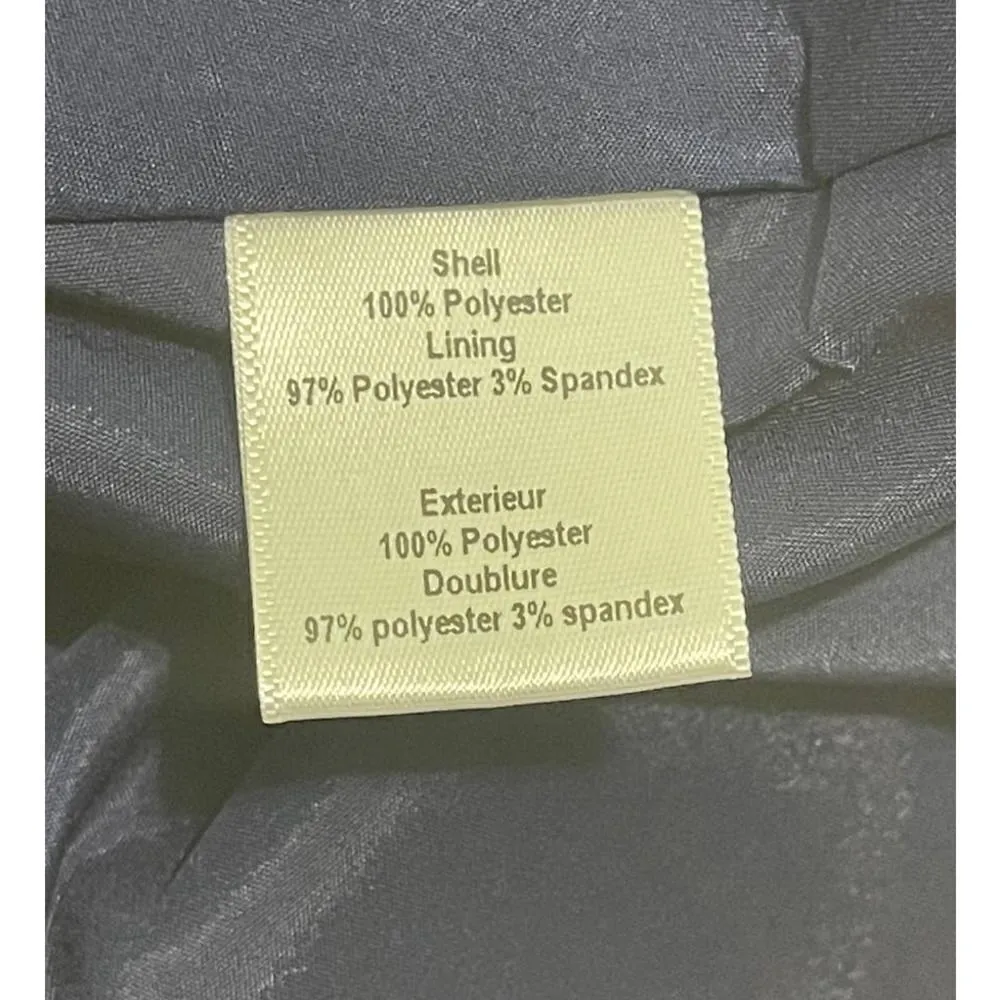 Ann Taylor Cowl Neck Drawstring Sweatshirt Long Sleeve Pullover Navy Blue Medium - Image 11