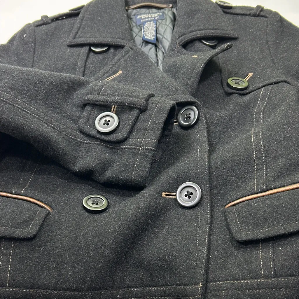 American Eagle Outfitters Charcoal Peacoat - Image 3