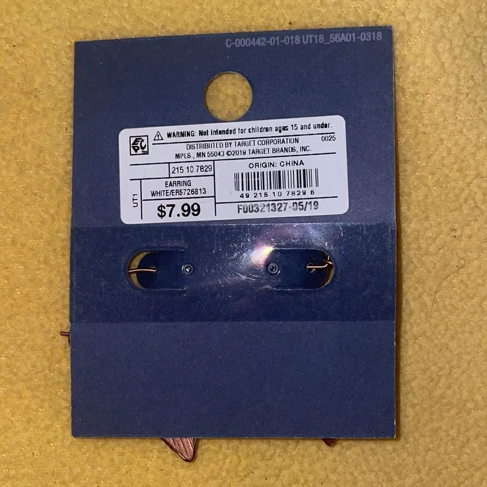 (5/$25) Universal Thread Semi Precious Nickel Free hoop earrings, NWT - Image 2