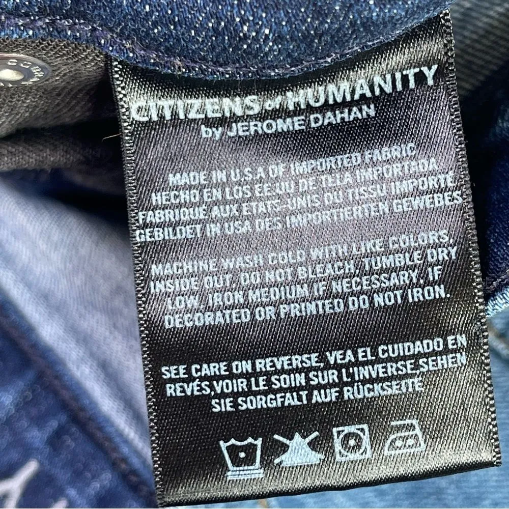 Citizens of Humanity Emerson Jeans Women’s 29 Blue Slim Boyfriend Dark Denim - Image 9