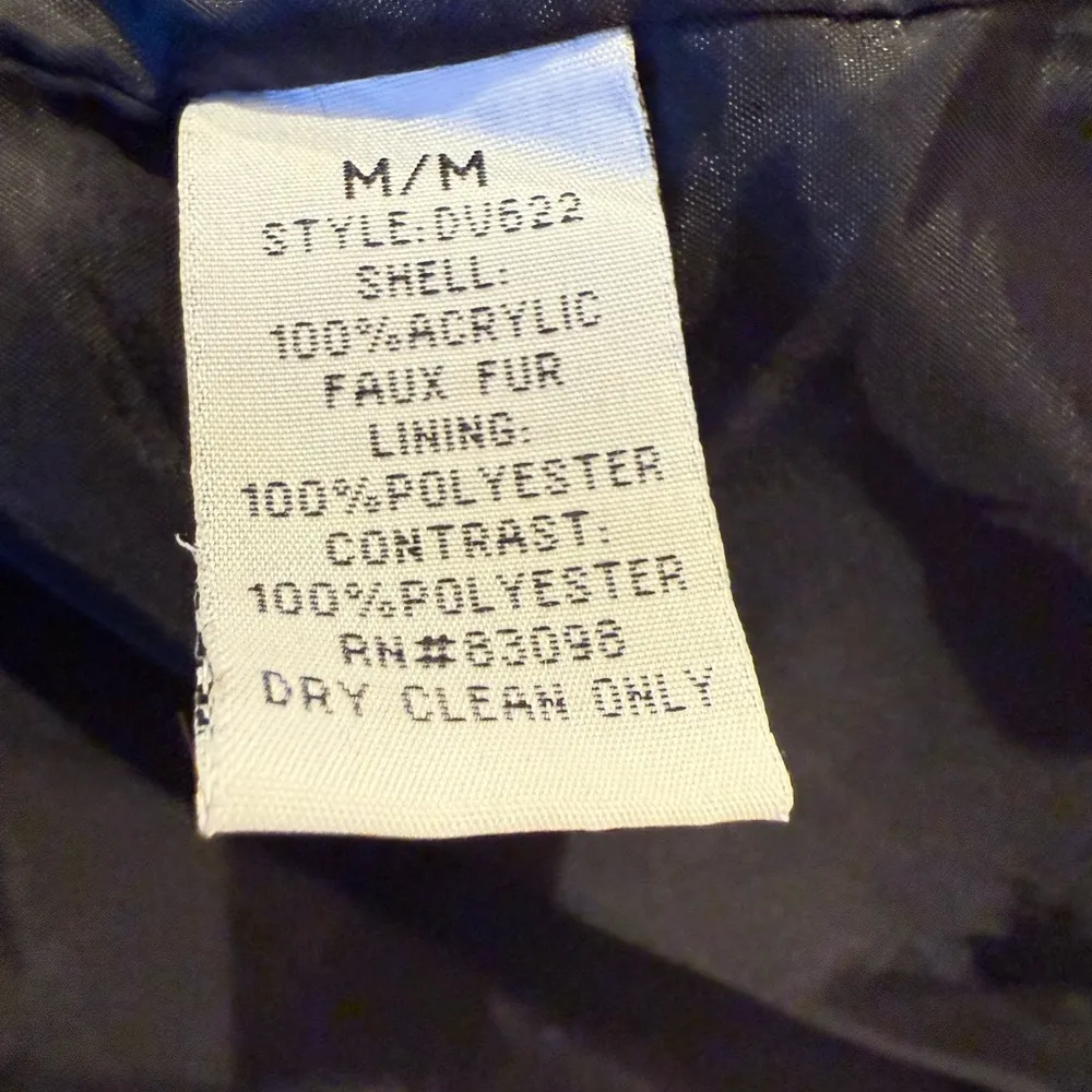 Ci Sono by Cavalini Faux Fur Mock Neck Vest Black Very Comfortable Size Medium - Image 6