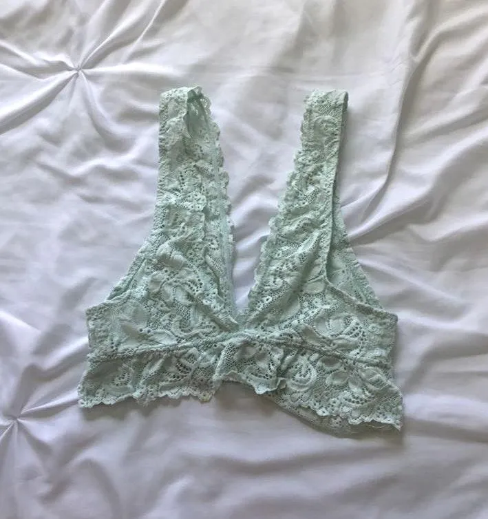 American Eagle Outfitters Light Teal Bralette - Image 2