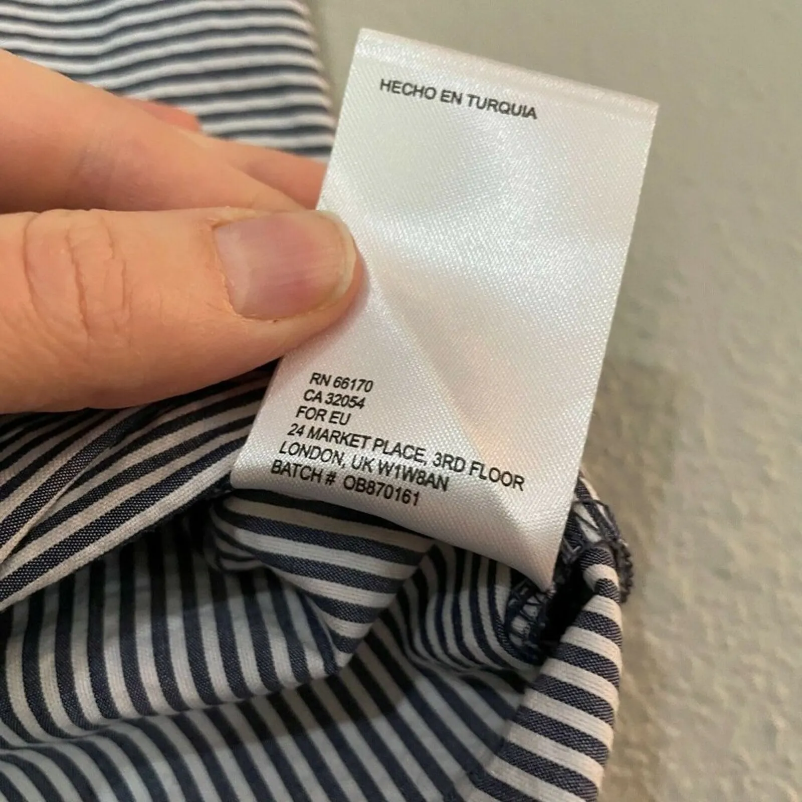 Urban Outfitters Blue White Stripped Print Casual Nautical Mini Skirt Small - Image 7