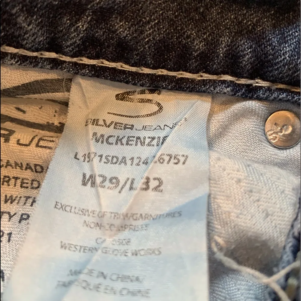 Silver McKenzie Distressed Slim Bootcut Jeans - Image 11