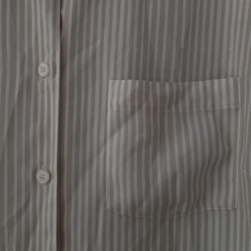 Emma James 20W Workwear Beige Striped Button Down Front Blouse Top Plus - Image 10