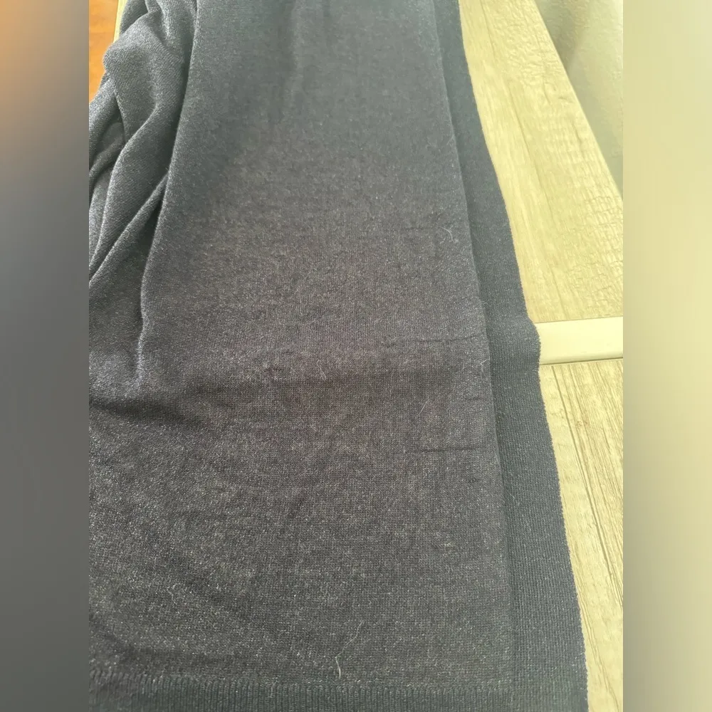 Margaret O’Leary Navy Rayon Blend Lightweight Open Front Cardigan Sz Med *read - Image 4