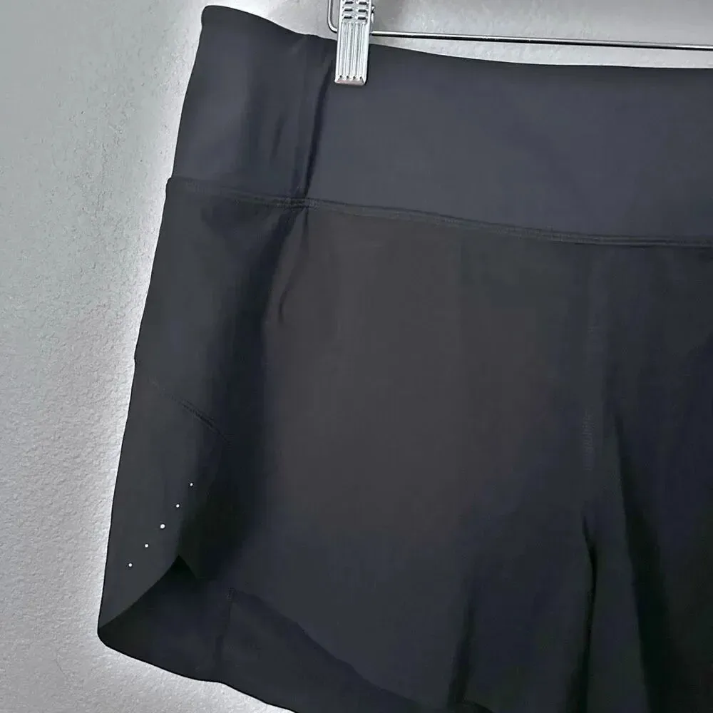 ATHLETA | Run With It Solid Black Running Shorts Reflective 3.5" Short | Size 1X - Image 7