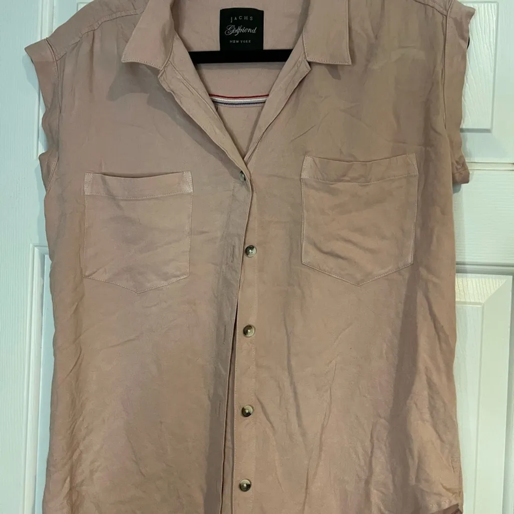 Jacks Girlfriend Women's Pink Button-Up Top - Image 3