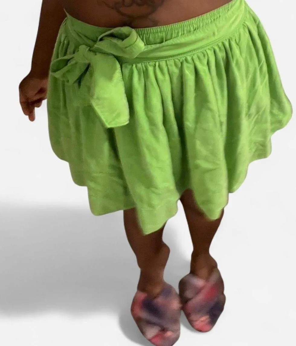 Y2K ABERCROMBIE & FITCH Grass Green Micro Mini Skirt - Sz. S - Image 6