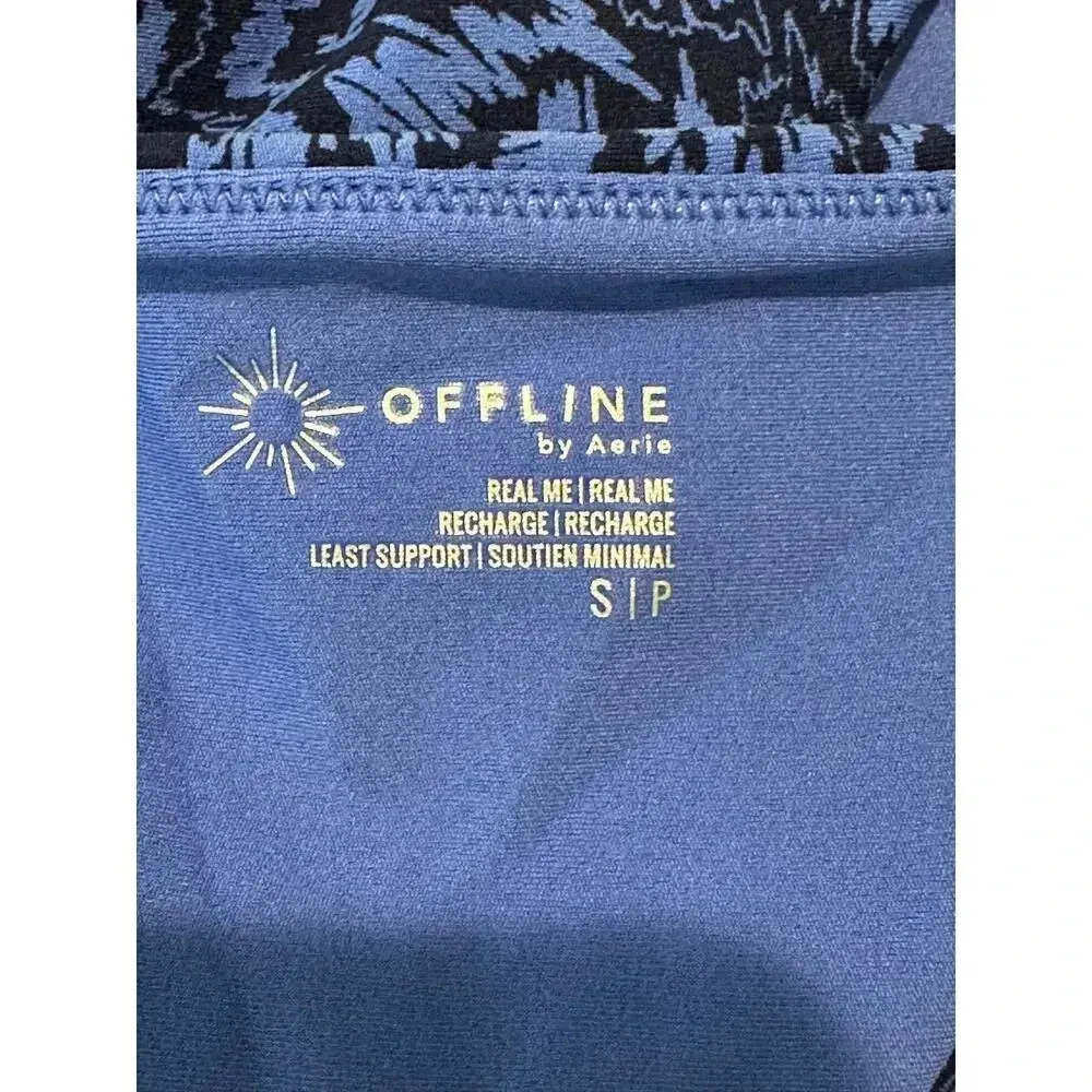 Size S Aerie Offline Real Me Recharge Least Support Razorback Sports‎ Bra - Image 3