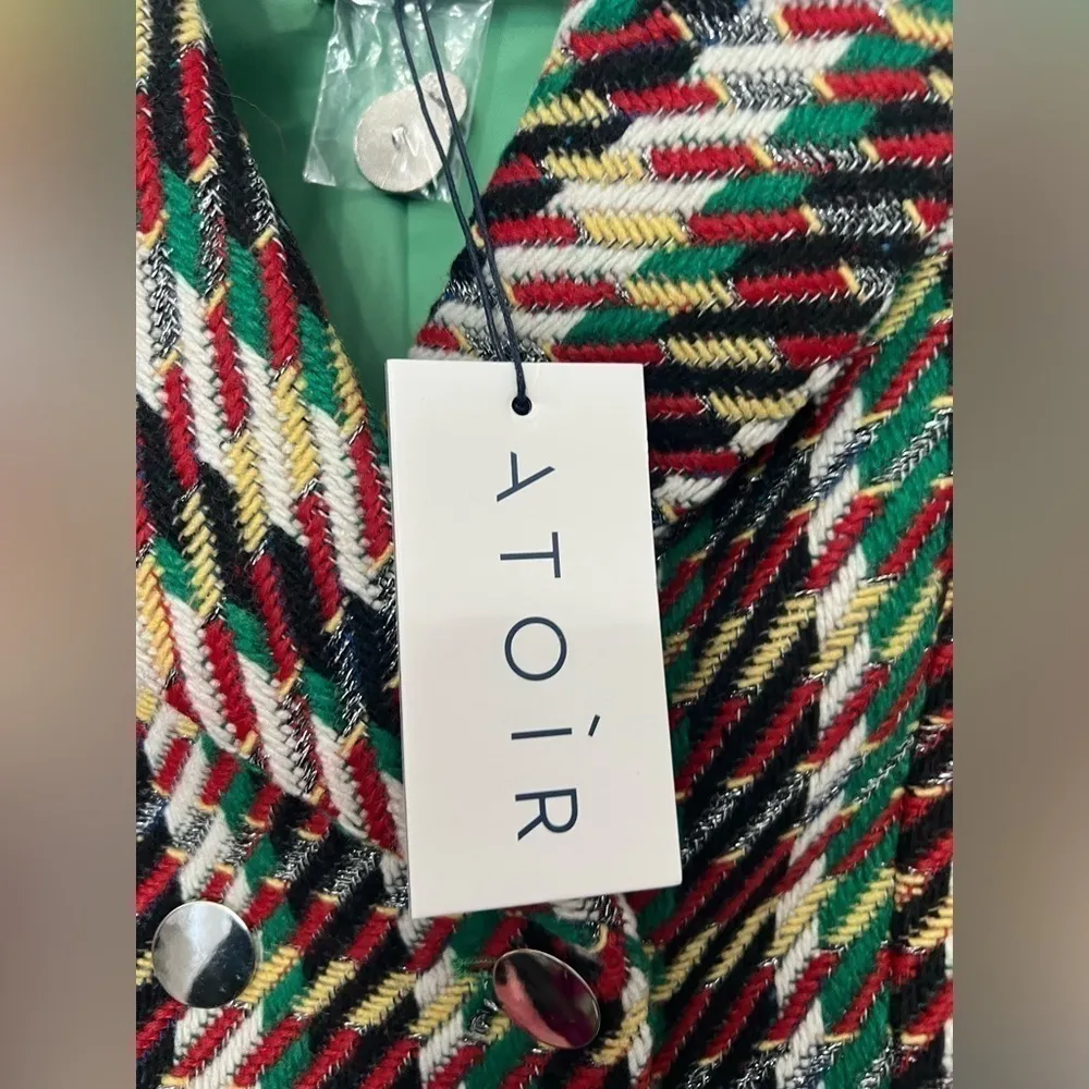 NEW Atoir The Crew Blazer in Check Size 6 - Image 5