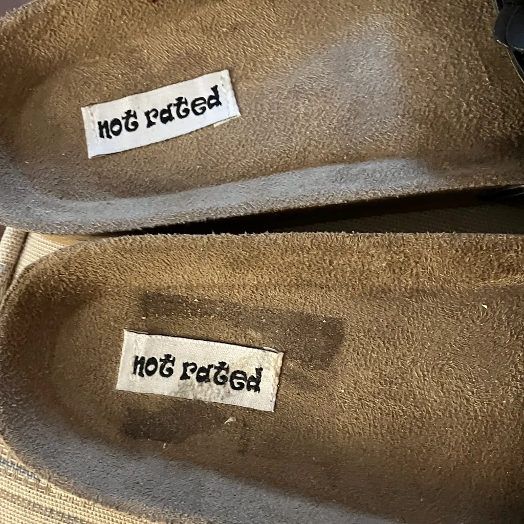 Not rated  Black Floral Women's Sandals 9 - Image 3