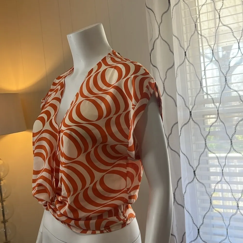 Orange Swirl Women's Top - Image 3