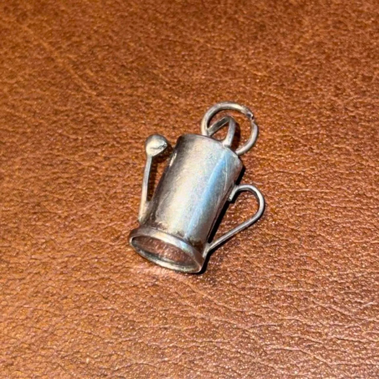 Vintage Sterling Silver Watering Can Pendant/Charm - Image 3