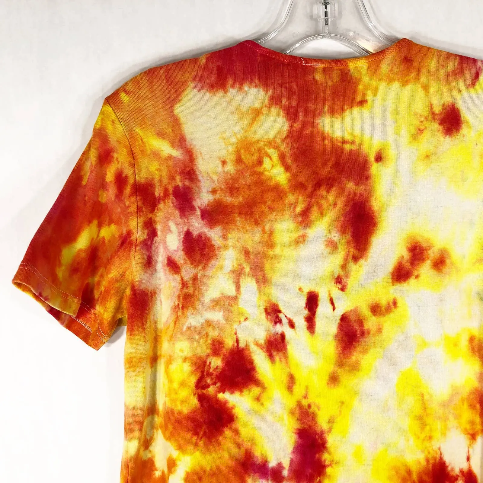 Marisa Christina Medium Top‎ Handmade Tie Dye Flower Garden Orange Yellow 1056 - Image 7