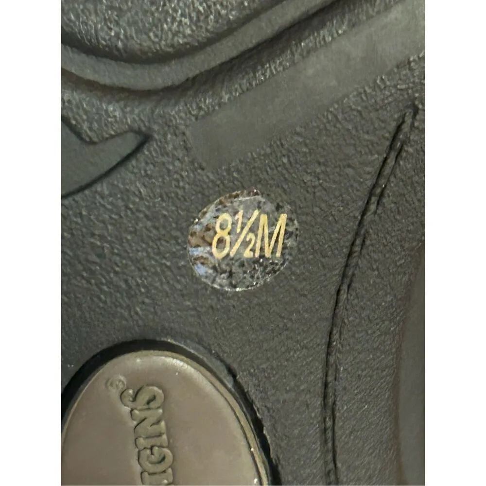 Earth Origins Reagan Clog Shoes 8.5M Brown Leather - Image 8