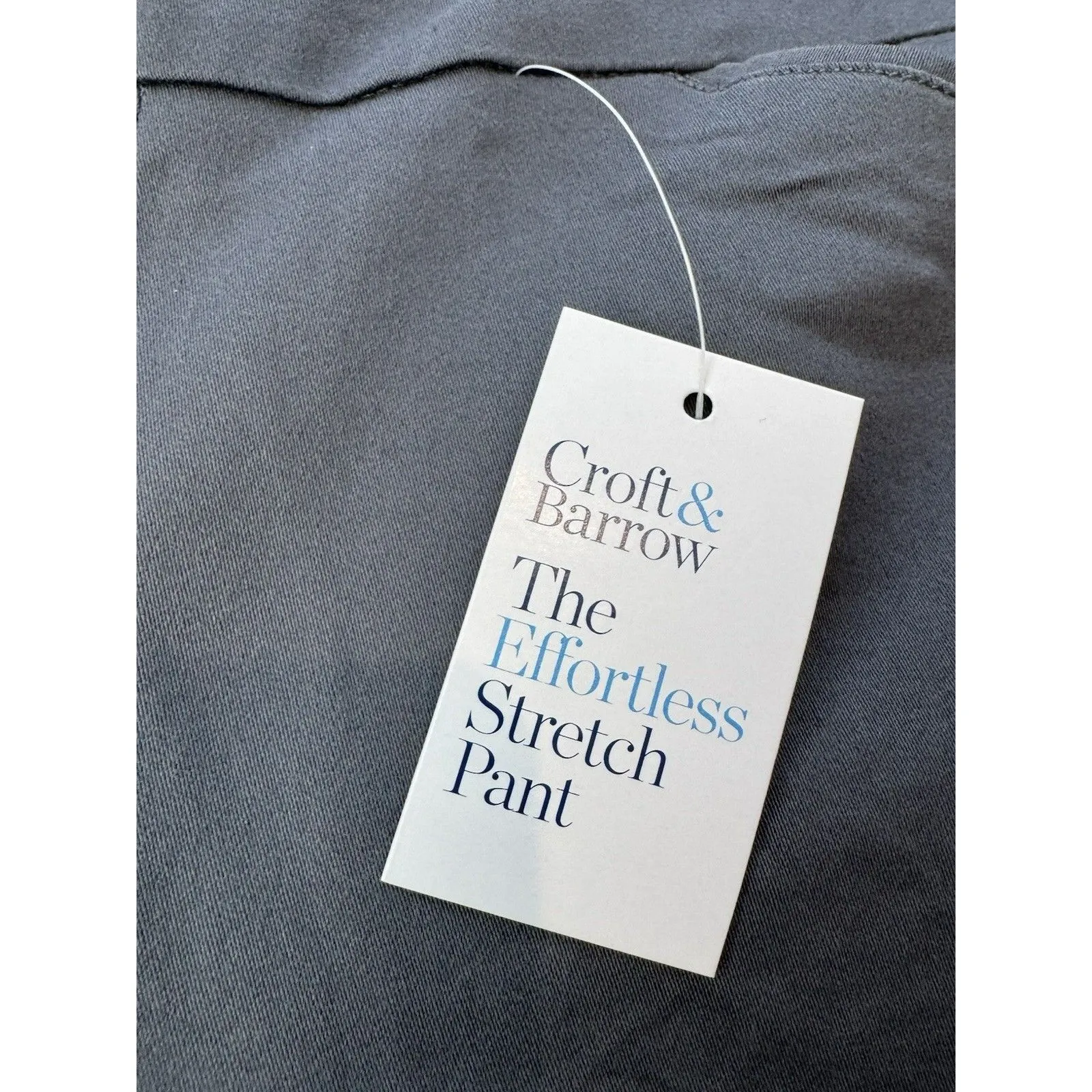 Croft & Barrow Effortless Stretch Womens Dress Pant Gray Pull On Straight 10R - Image 3