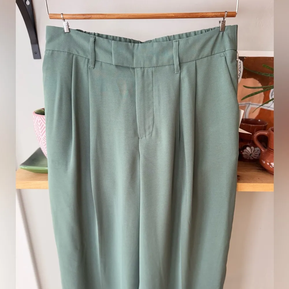 A New Day Sage Green High Rise Wide Leg Trousers Size 8 NWT - Image 12
