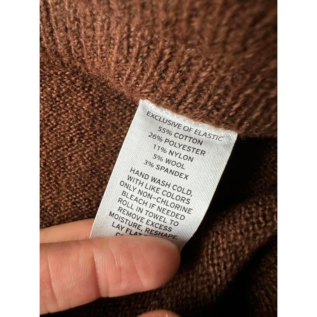 Treasure & Bond Midi Sweater Skirt with Drawstring Brown NWT Small - Image 4