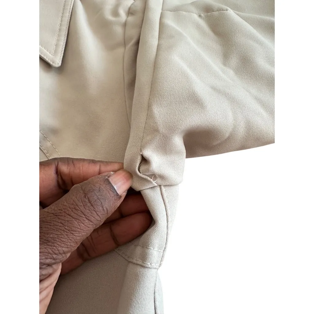 Donnybrook Beige Trench Coat Button Closure Belted Waist Vintage Classic 8 READ - Image 8