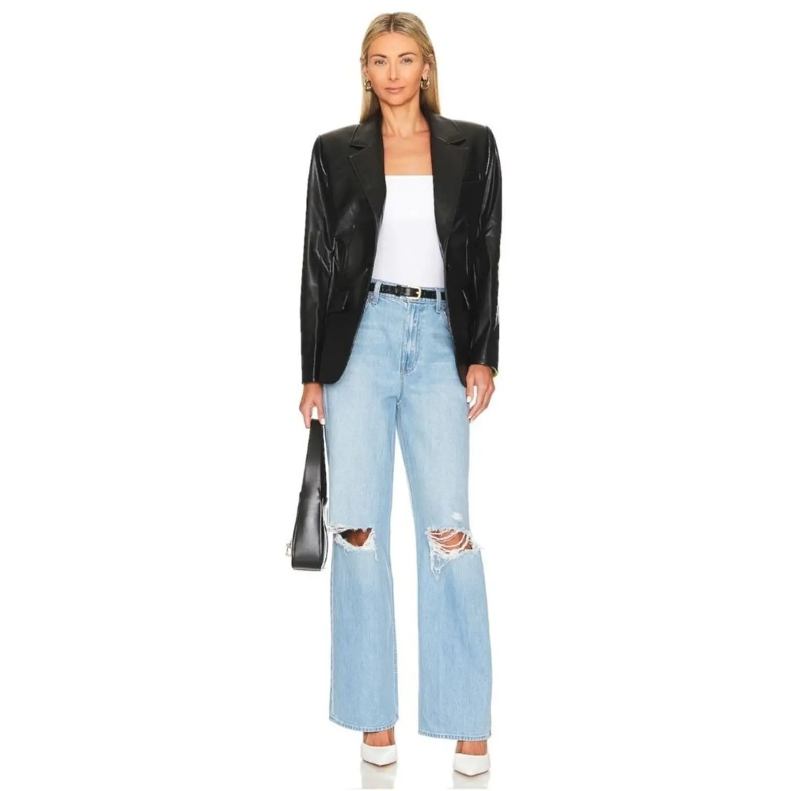 L'Academie Revolve -  Theo Blazer in Black - Image 6