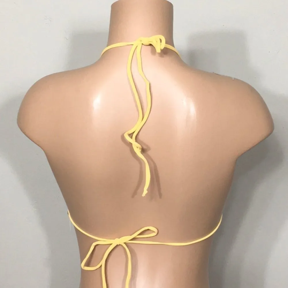 Rachel Pally yellow triangle bikini top. - Image 5