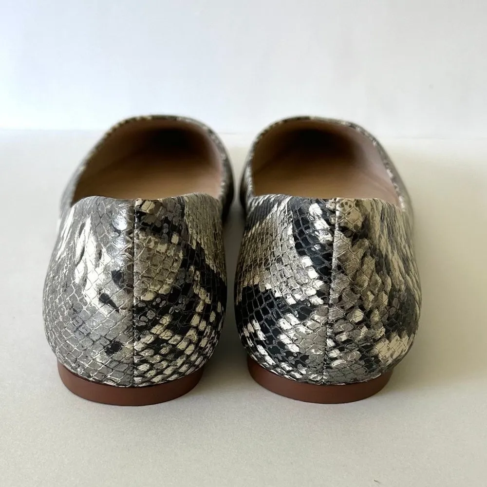 Botkier Annika Grey/Silver Snake Embossed Flats Size 9 *NWOB* - Image 7