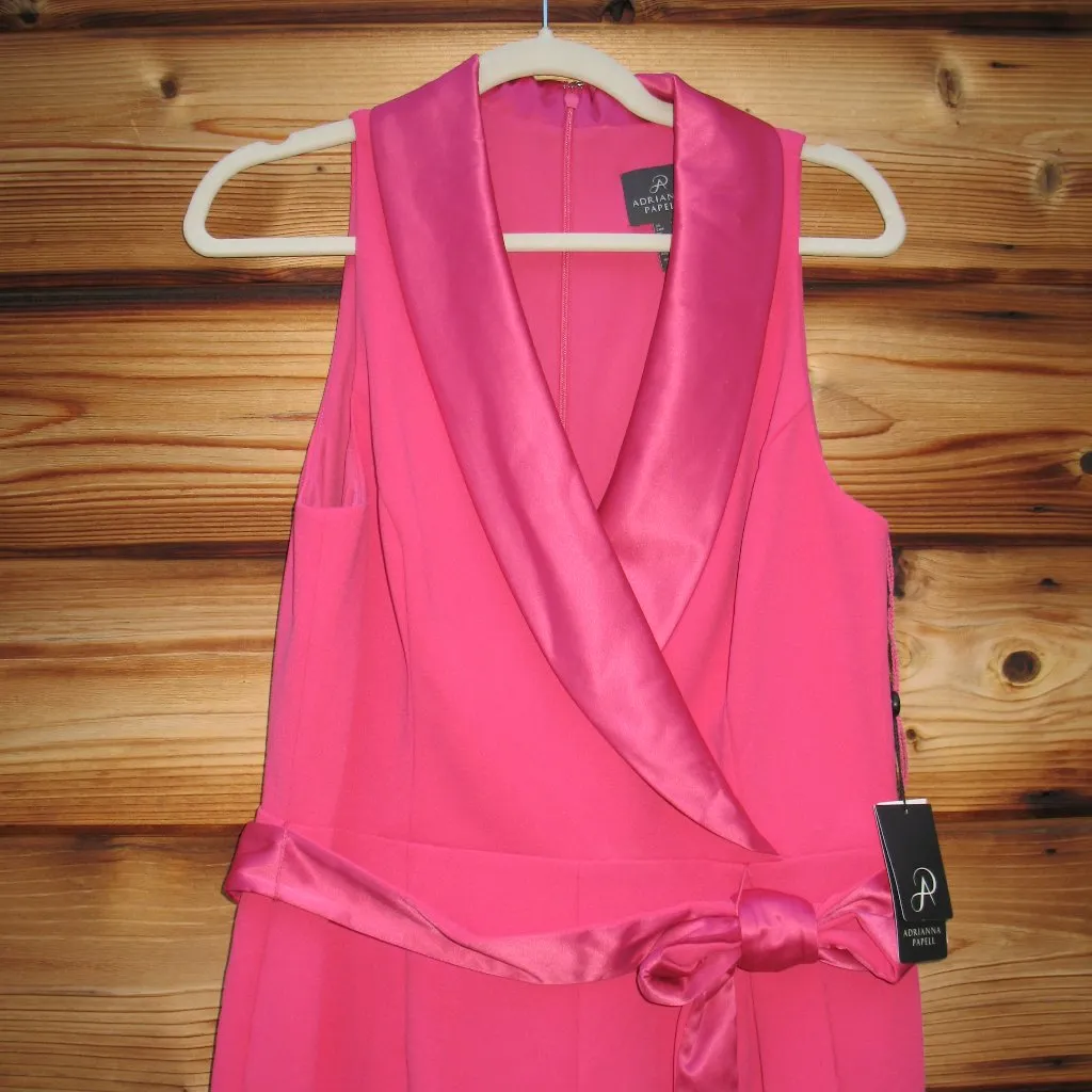 NWT Adrianna Papell Tuxedo Jumpsuit Size 12 - Image 8