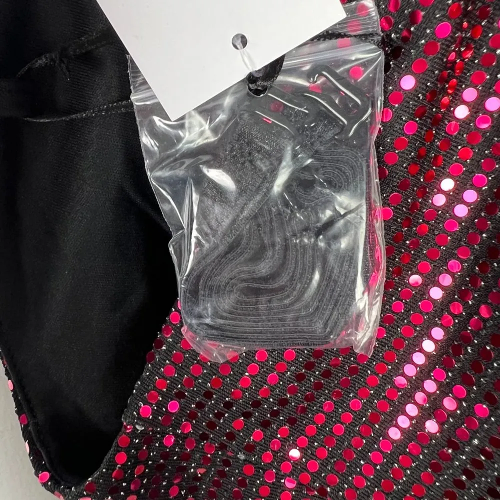 NWT Sincerely Jules Sequin Corset Crop Top Removable Straps Size Large L NEW - Image 10