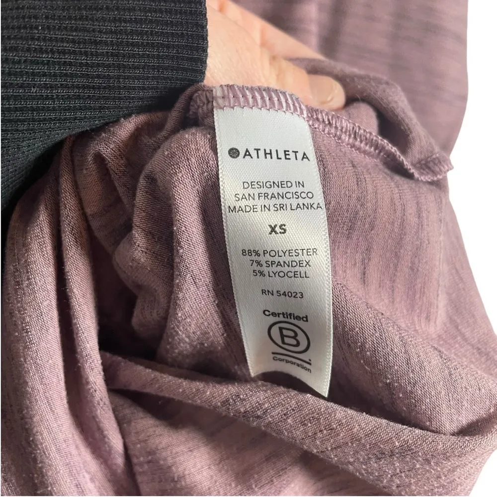 Athleta Essence Spacedye Flow Top in Purple Size XS - Image 10