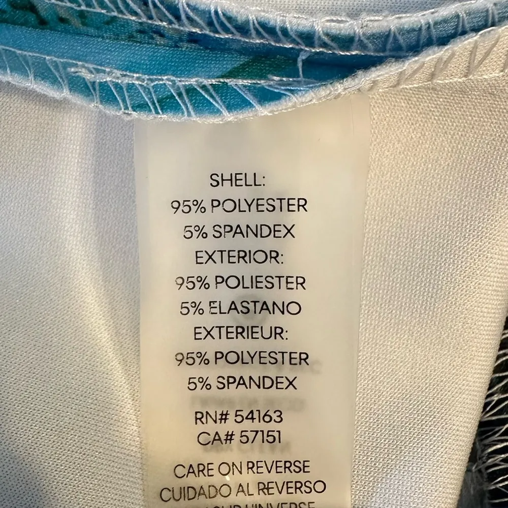 Calvin Klein Scuba Bold Floral Sleeveless Princess Seamed Sheath Dress size 8 - Image 10