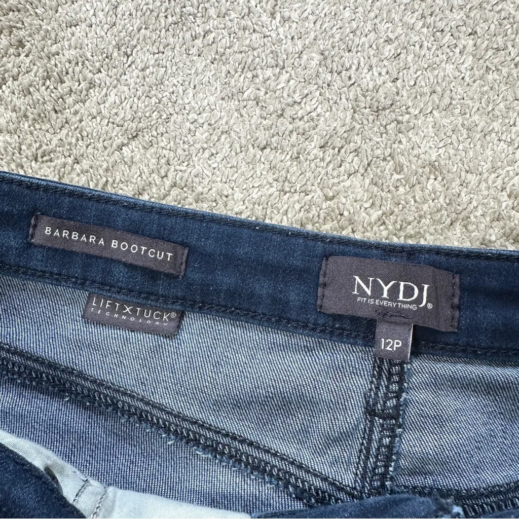 NYDJ Women’s Barbara Bootcut Jeans Liftxtuck Mid Rise in Cooper Medium Wash 12P - Image 11