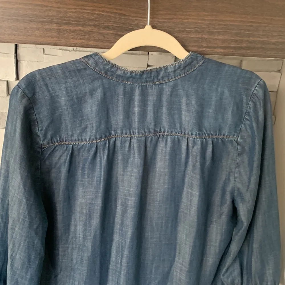 Anthropologie elevenses denim shirt - Image 7
