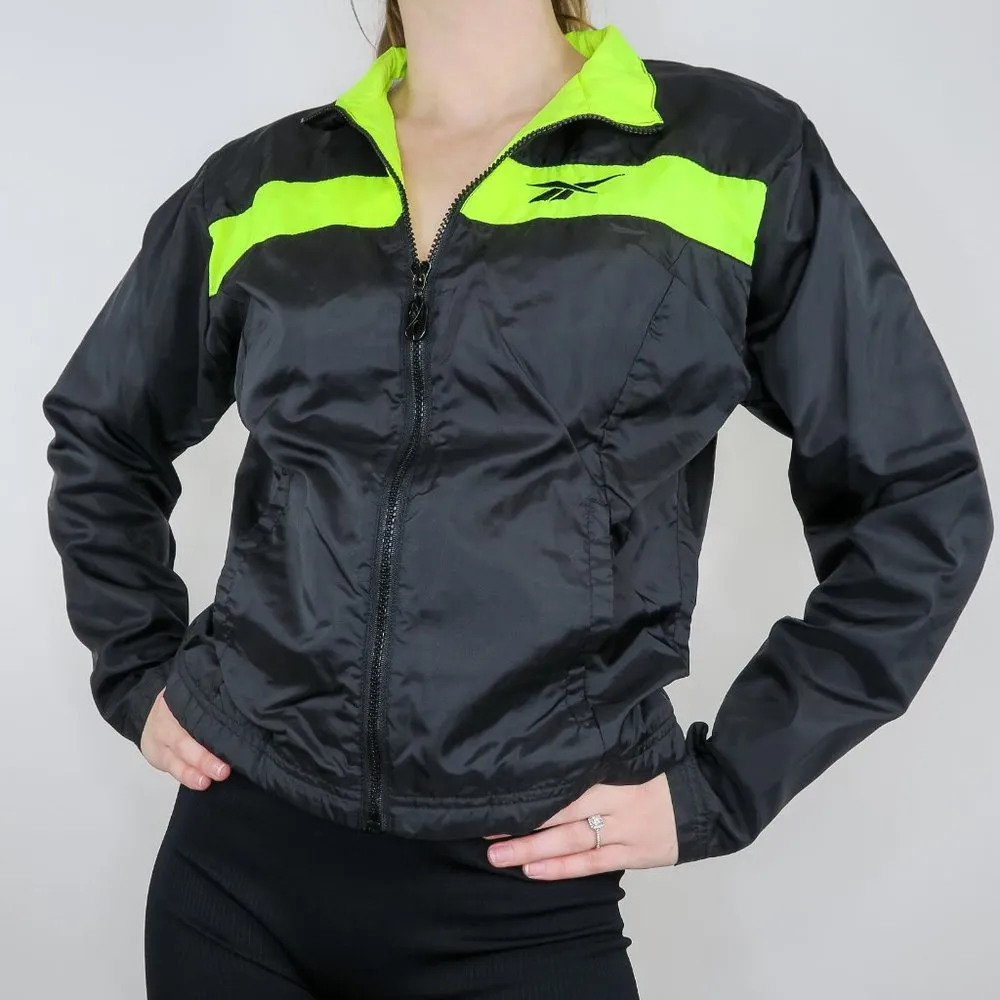 Vintage 90s Reebok Big Logo Windbreaker Jacket - Image 2