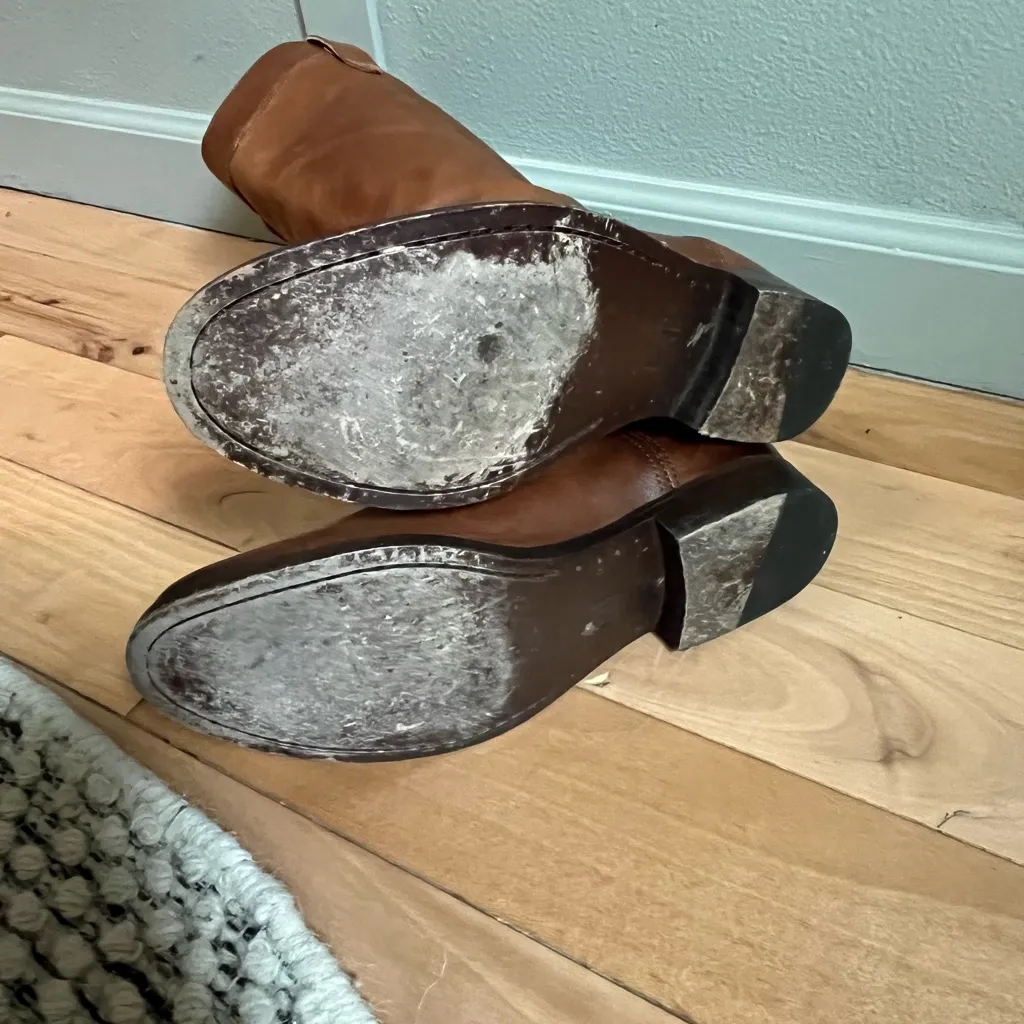 Frye Free People  boots brown pull-on western, riding, Billy, Melissa 6.5 - Image 6