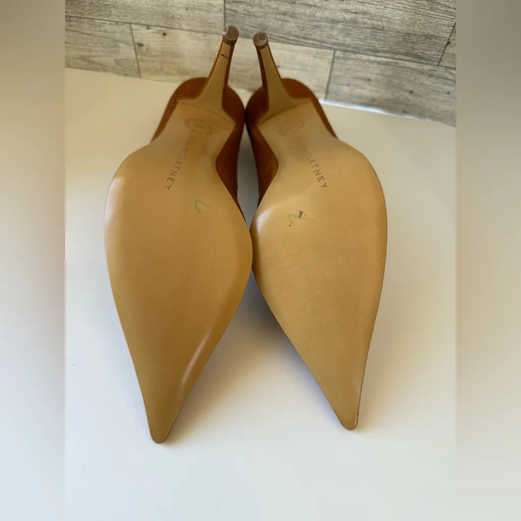 Stella McCartney  Vegan Leather Pumps size 39‎ Caramel - Image 7