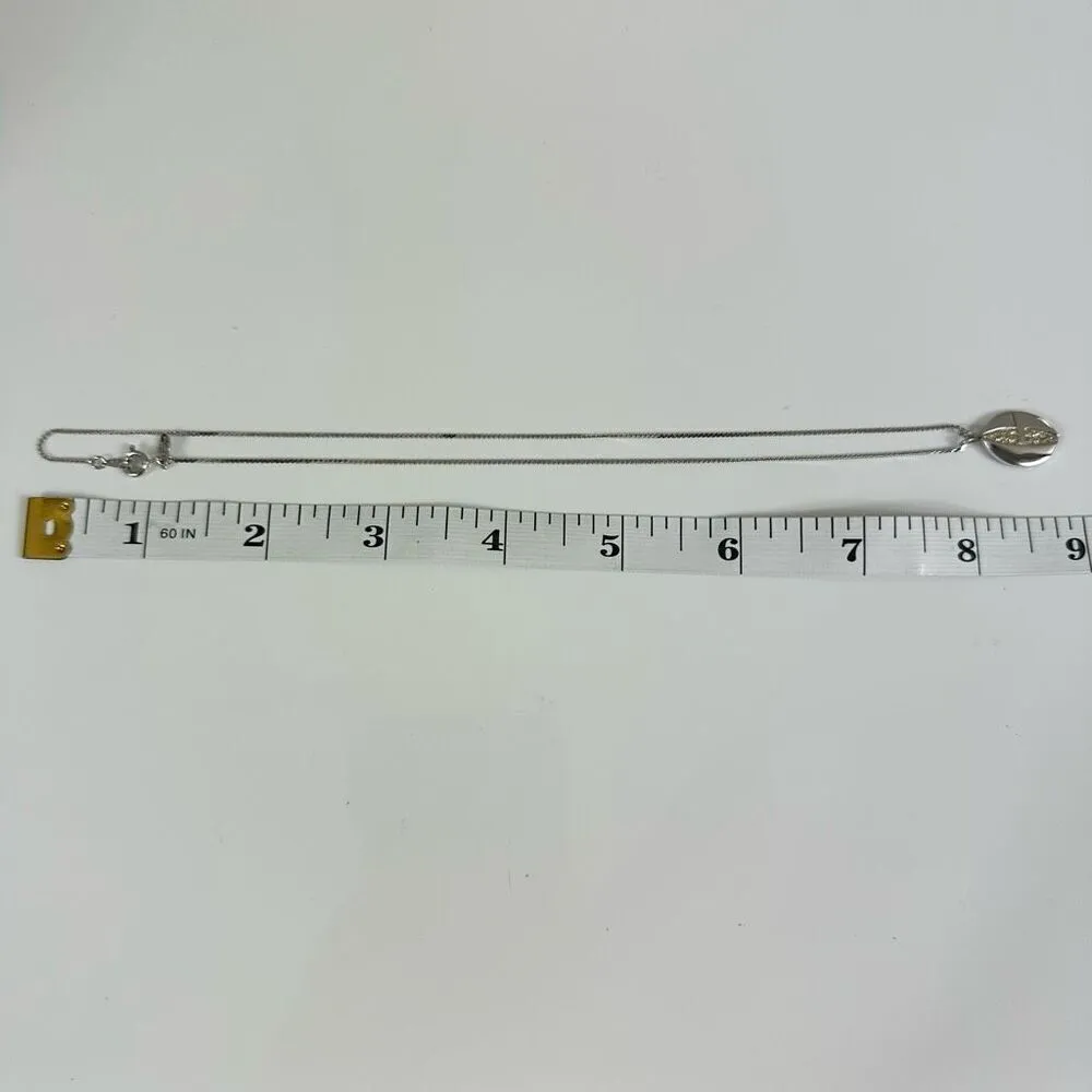 Givenchy G Logo Pendant Silver Tone Necklace‎ - Image 5