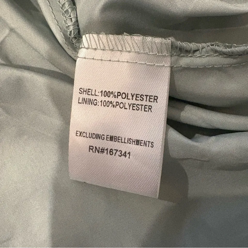 NWT, Hello Molly WHIMSY IN WONDERLAND STRAPLESS MAXI DRESS SAGE, Sz 6 - Image 16