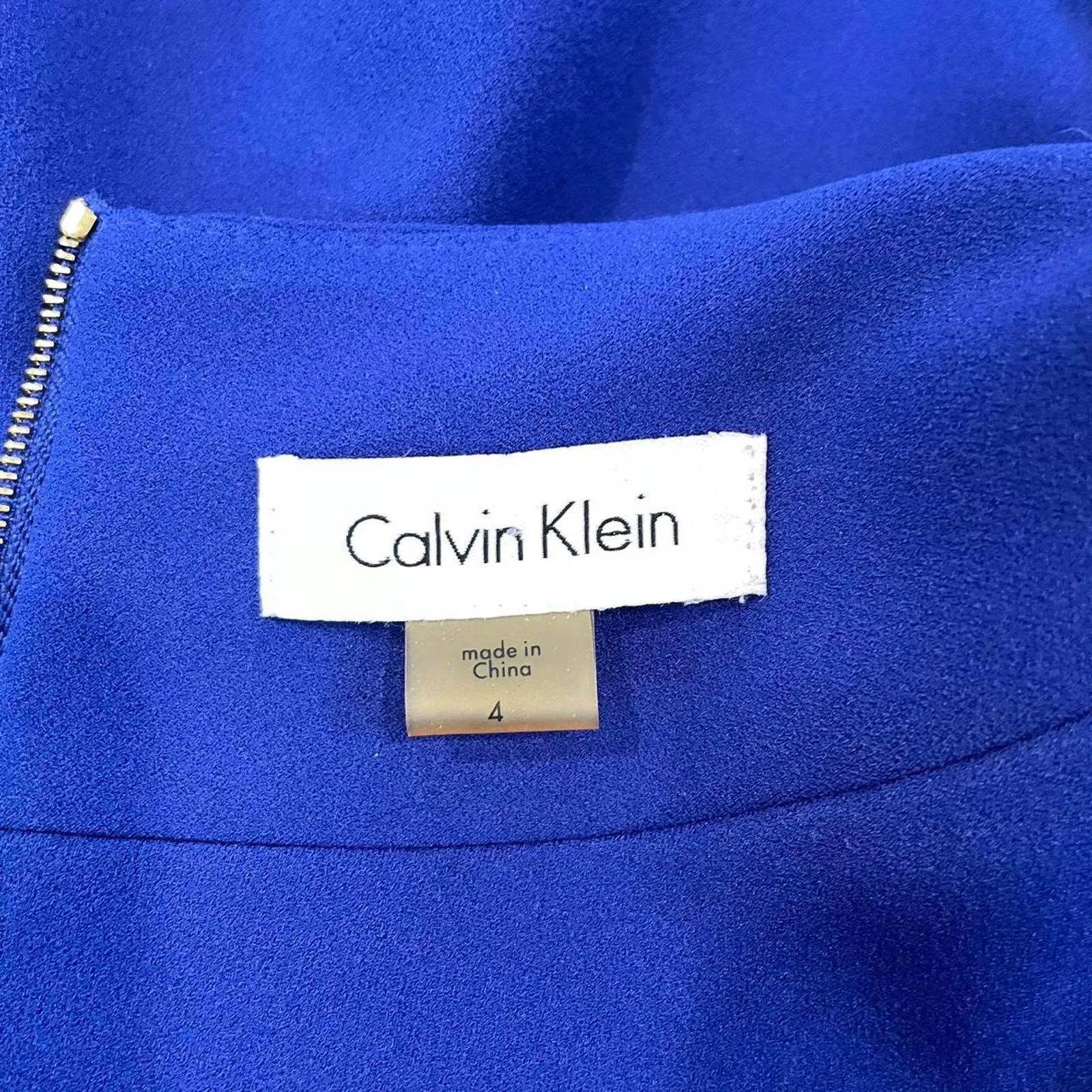 calvin klein professional dress in a cobalt blue. size 4 - Image 5