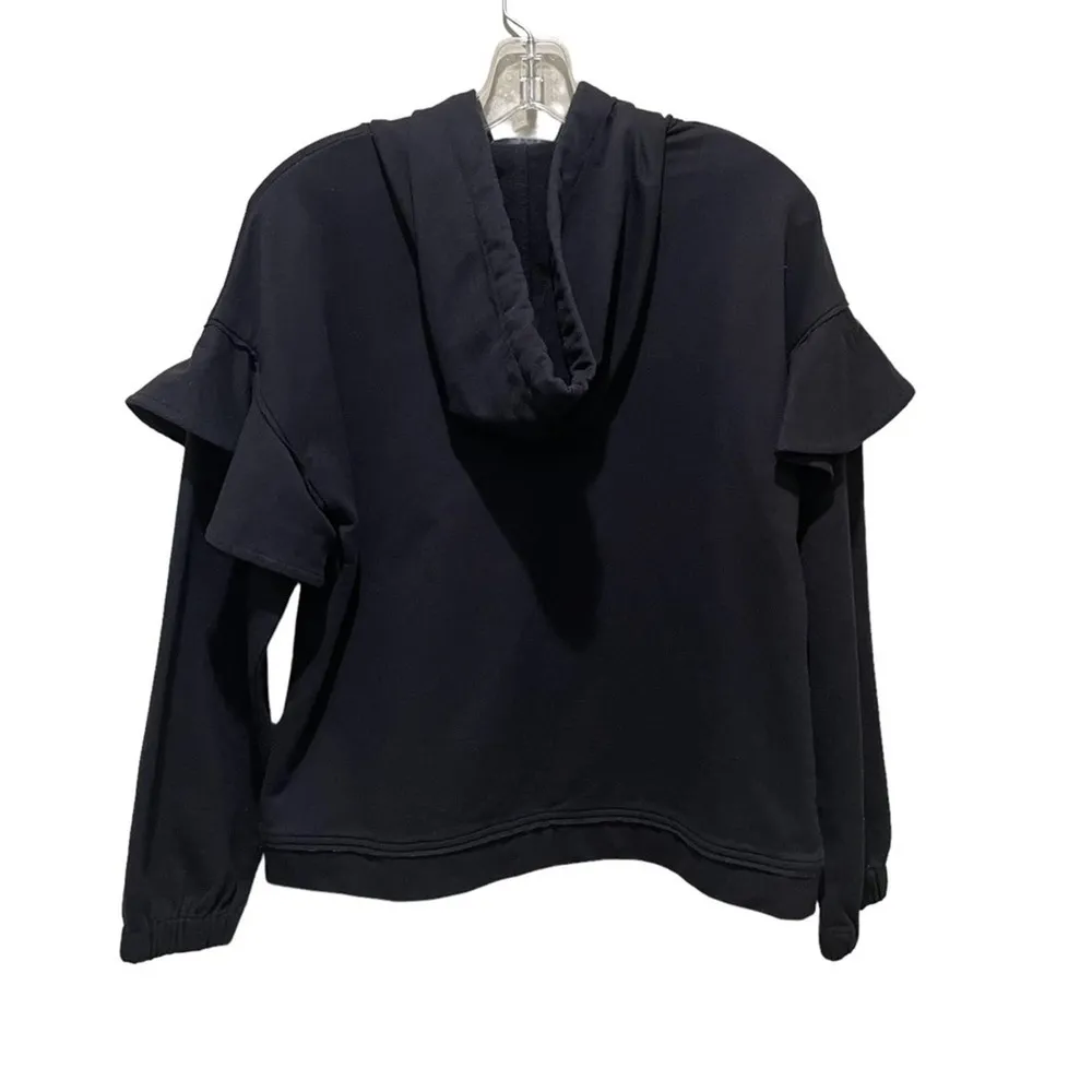 Laundry by Shelli Segal ruffle sleeve Sweatshirt black size small - Image 7