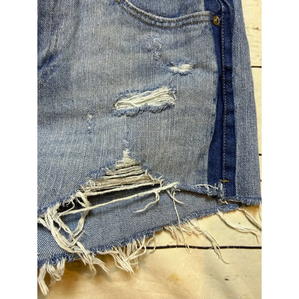 Pistola Womens Jean Shorts Raw Hem Highrise Distressed Size 26 - Image 2